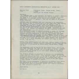 South Canterbury Genealogical Newsletter No 3 Winter 1987