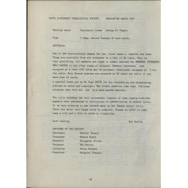 South Canterbury Genealogical Society Newsletter March 1987