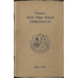 Timaru Girls' High School Chronicle 1931: May 1931