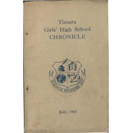 Timaru Girls' High School Chronicle 1937: July 1937