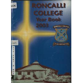 Roncalli College magazine 2003