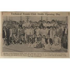Technical Tennis Club Holds Opening Day