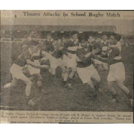 Timaru Attacks In School Rugby Match