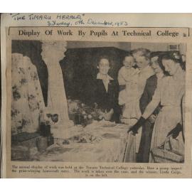 Display Of Work By Pupils At Technical College