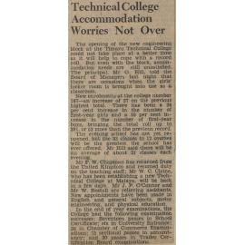Technical College Accommodation Worries Not Over