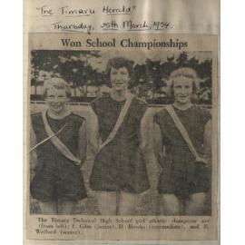 Won School Championships