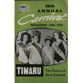 58th Annual Carnival Programme 1969-70: Timaru the Riviera of New Zealand