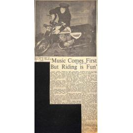  'Music Comes First But Riding is Fun'