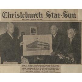 Mr B C Wilson, the newly-elected chairman of the Timaru Technical School Board of Managers