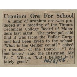 Uranium Ore for School