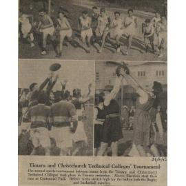 Timaru and Christchurch Technical Colleges' Tournament