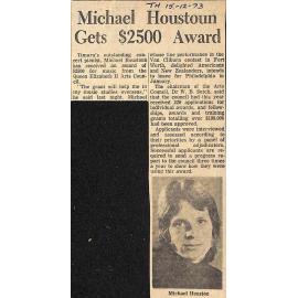 Michael Houstoun Gets $2500 Award