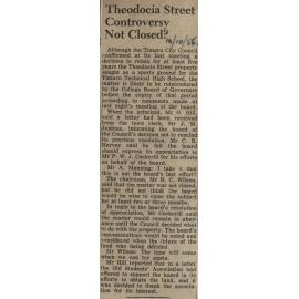 Theodocia Street Controversy Not Closed?
