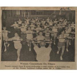 Women Concentrate on Fitness