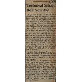Technical School Roll Now 439