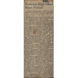 Technical High School Music Festival