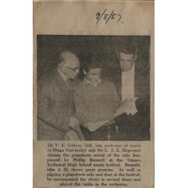 Dr Galway and Mr Hopwood discuss the pianoforte music played by Phillip Bennett