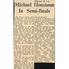 Michael Houstoun In Semi-finals