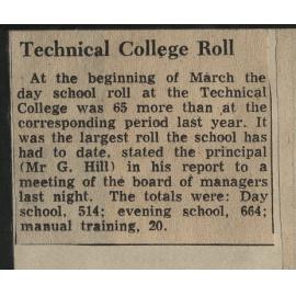 Technical College Roll