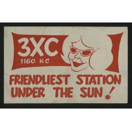 3XC promotional sticker/flyer