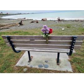 Gloria Jean Schauer memorial bench