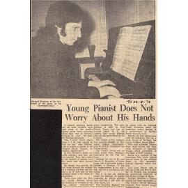 Young Pianist Does Not Worry About His Hands