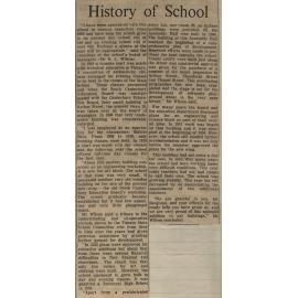 History of School