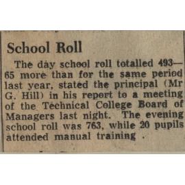 School Roll
