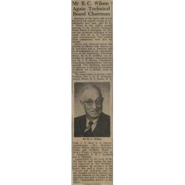 Mr B C Wilson Again Technical Board Chairman