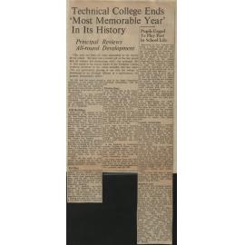 Technical College Ends 'Most Memorable Year' In Its History