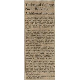 Technical College Now Building Additional Rooms