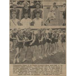 Championship winners at Timaru Technical College sports