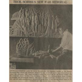Tech School's New War Memorial