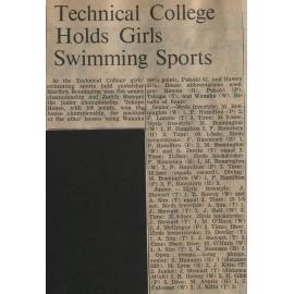 Technical College Holds Girls Swimming Sports