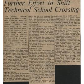 Further Effort to Shift Technical School Crossing