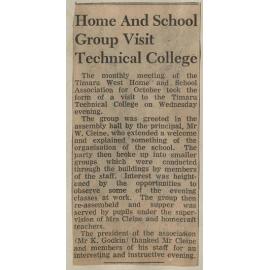 Home And School Group Visit Technical College