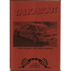 Talkabout: South Canterbury Car Club Bulletin August 2003