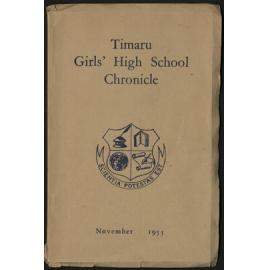 Timaru Girls' High School Chronicle 1955