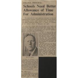 Schools Need Better Allowance of Time For Administration