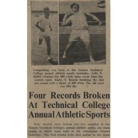Four Records Broken At Technical College Annual Athletic Sports