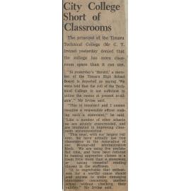 City College Short of Classrooms