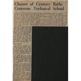 Closure of Century Baths Concerns Technical School