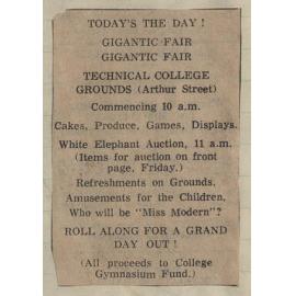 Today's The Day! Gigantic Fair