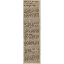 Move to Change Technical College Name
