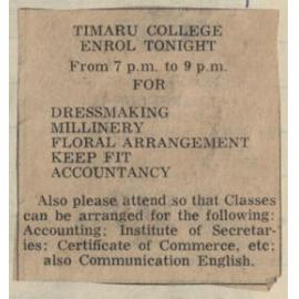 Timaru College Enrol tonight
