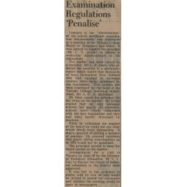 Examination Regulations 'Penalise'