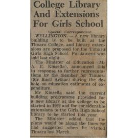College Library And Extensions For Girls School