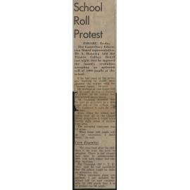 School Roll Protest