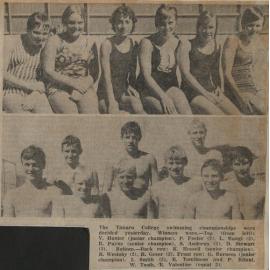 Timaru College swimming championships