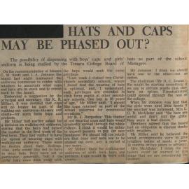 College Hats And Caps May be Phased Out?
